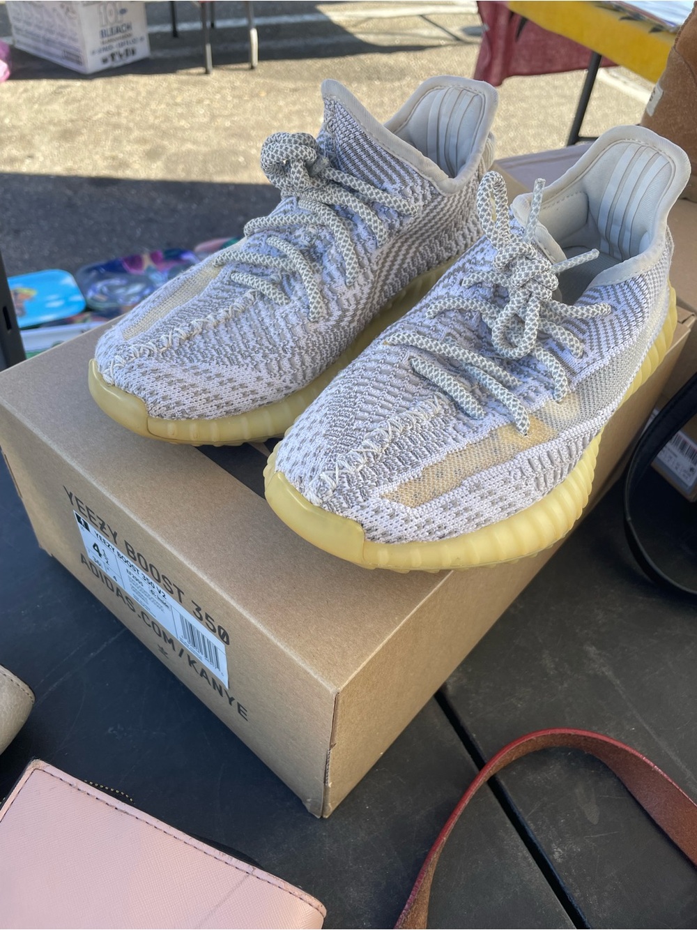 Yeezy 350 V2 Static Non-Reflective • Size 4.5 • Original Box • Authentic